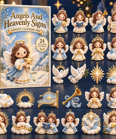 2026 Heavenly Angel Advent Countdown — 24 Acrylic Angel Charms For Daily Christmas Surprise, Holiday Decor & Inspirational Gift For Families