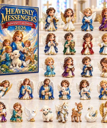 24-Day Heavenly Messengers Advent With Acrylic Charms — Angel Ornaments & Nativity-Inspired Countdown, Spiritual Holiday Gift Set
