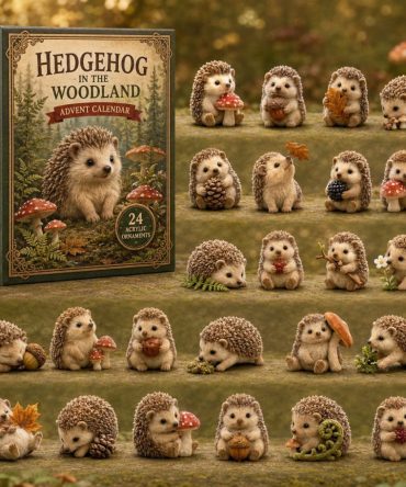 2026 Woodland Hedgehog Countdown — 24-Day Acrylic Charm Advent Calendar, Nature-Inspired Gift For Kids & Collectors
