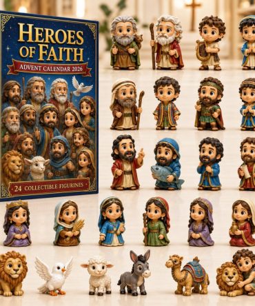 Heroes Of Faith Advent Calendar 2026 - 24-Day Countdown Featuring Collectible Acrylic Heroes, Educational Christian Gift