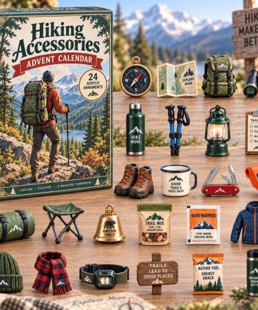 Hiking Accessories 2026 Advent Calendar — 24-Day Countdown With Detailed Acrylic Accessory Charms, Great Gift For Trekking Enthusiasts