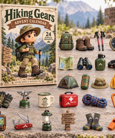 Hiking Gears 2026 Advent Calendar — 24-Day Outdoor Countdown With Mini Acrylic Gear Charms, Ideal Gift For Hikers & Outdoor Lovers