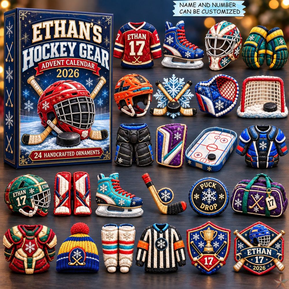 Ultimate Hockey Gear Collection Advent Calendar 2026 — 24-Day Acrylic Charm Countdown For Players & Collectors, Limited Edition