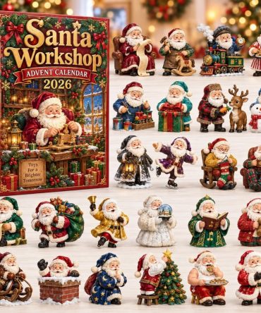 Santa'S Workshop Jobs 24-Day Countdown Calendar 2026 – Acrylic Toymaker & Elf Charms, Holiday Occupation Theme Advent, Family Fun Gift