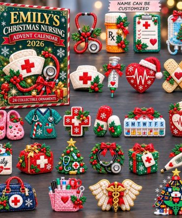 Holiday Nursing Care 24-Day Advent Calendar 2026 — Acrylic Medical Charm Countdown For Nurses, Caregivers & Healthcare Teams