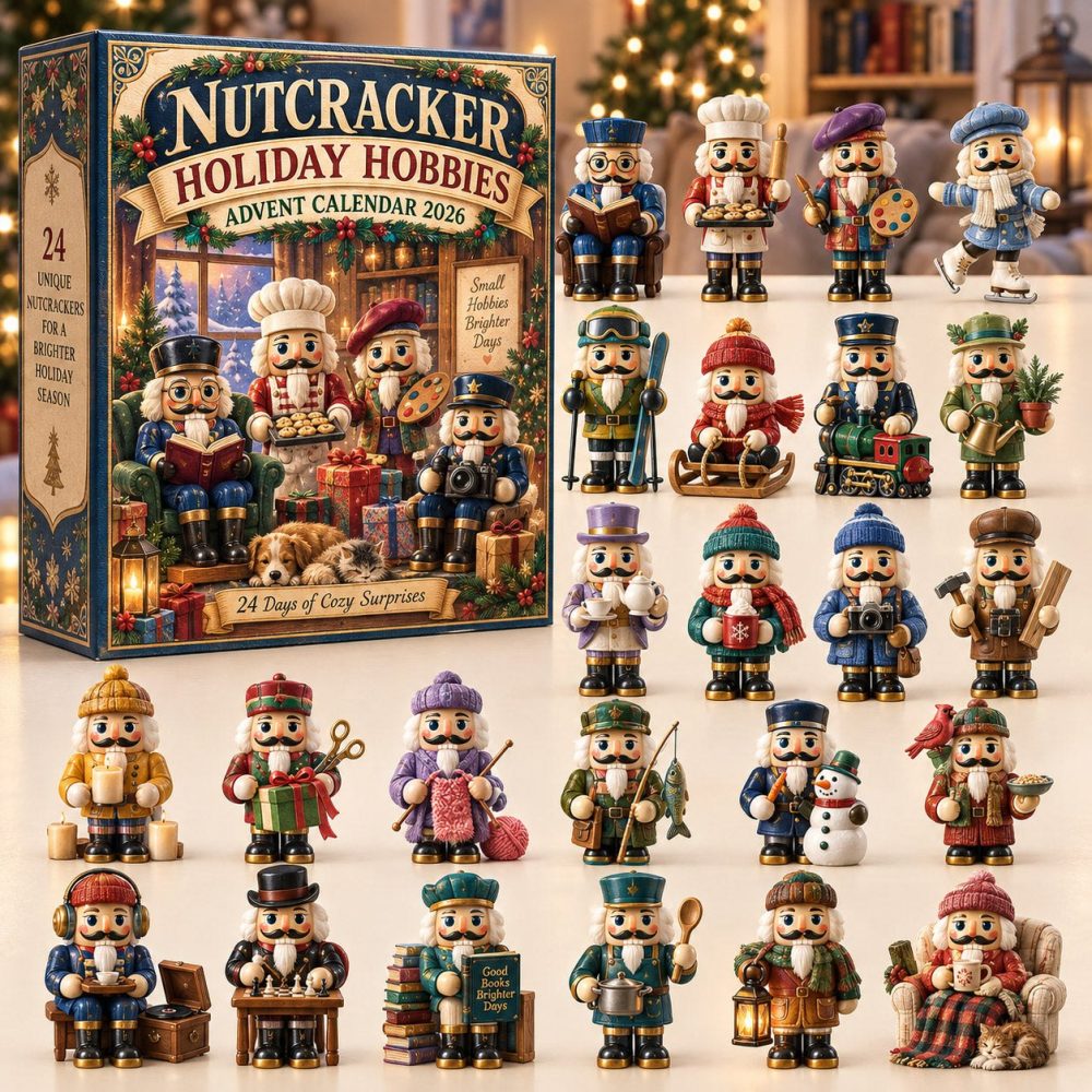 Holiday Nutcracker Advent Calendar 2026 - 24-Day Festive Countdown With Decorative Nutcracker Acrylic Charms, Collector'S Item