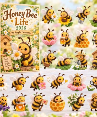 Honey Bee Life Advent Calendar 2026 — 24-Day Educational Acrylic Charm Set Celebrating Bees , Stem Gift For Kids & Adults