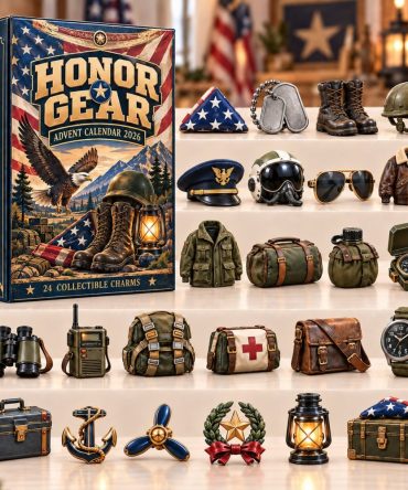 Honor Gear 24-Day Military-Themed Countdown Gift - Acrylic Charms & Collectible Tokens For Service Members And Supporters