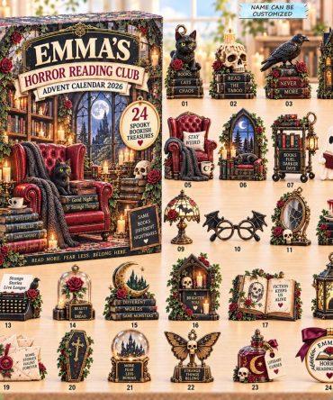 Horror Reading Club 2026 Spooky Book Lovers Countdown — 24 Acrylic Charms, Mini Horrors & Collector Gifts For Readers
