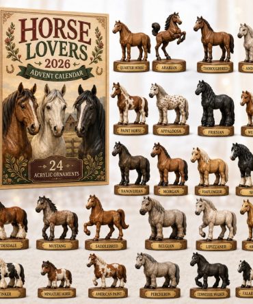 Ultimate Stable-Style Horse Advent Calendar 2026 — 24-Day Acrylic Charm Holiday Countdown, Collectible Equestrian Gift & Display