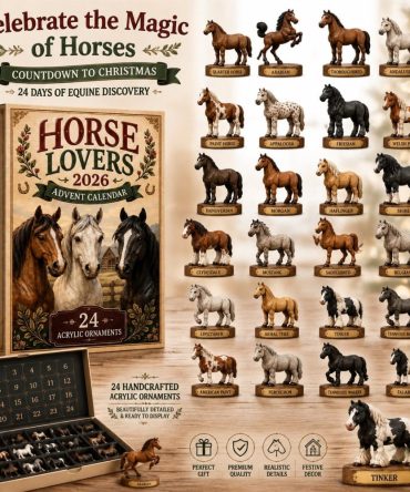 Equestrian Lovers 2026 Countdown – 24-Day Horse Charm Advent Set With High-Quality Acrylic Keepsakes For Fans