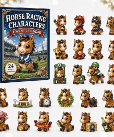 Rustic Horse Ranch Holiday Countdown 2026 - 24 Equestrian Acrylic Charms, Gifts For Riders & Horse Lovers
