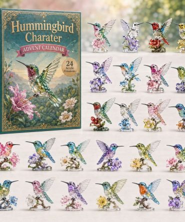 Hummingbird Character Collector Countdown 2026 - 24 Cute Acrylic Bird Charms, Gift For Nature & Bird Lovers