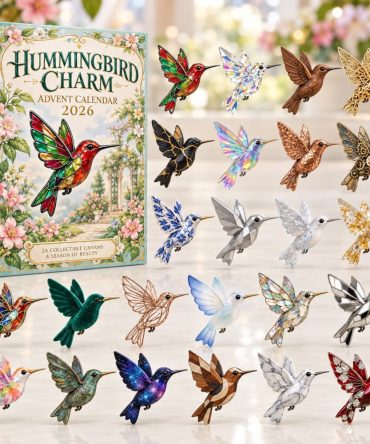 2026 Hummingbird Holiday Countdown Calendar - 24-Day Acrylic Charm Collection, Daily Surprise Gift For Bird Lovers