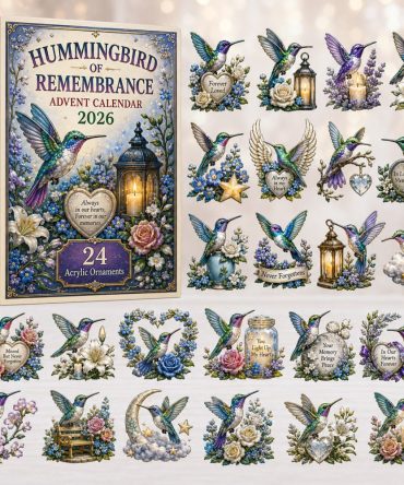 2026 Hummingbird Remembrance Advent Calendar – 24-Day Acrylic Charms Countdown With Premium Collectible Keepsakes
