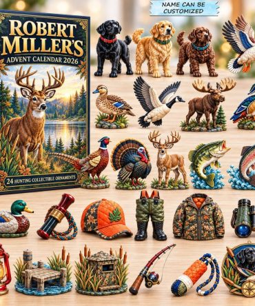 Hunting Dog & Waterfowl Countdown 24-Day 2026 — Acrylic Dog And Duck Charms, Perfect Gift For Hunters & Dog Lovers