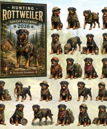 Rottweiler Hunting & Working Dog Countdown 2026 - 24 Acrylic Charms, Durable Gift For Rottweiler Owners