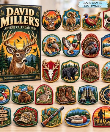 Hunting Wildlife Collection Countdown 24-Day 2026 — Acrylic Animal Charms, Collector Gift For Outdoors Enthusiasts