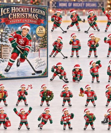 Ice Hockey Legend 24-Day Acrylic Charm Advent Calendar — 2026 Holiday Countdown, Collectible Player Charms & Gift-Ready Box