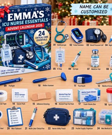 Icu Nurse 24-Day Holiday Countdown Gift - Acrylic Charm Keepsakes & Daily Surprises For Critical Care Heroes