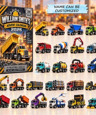 Iron Haul 2026 Heavy Hauler Countdown — 24-Day Acrylic Charm Advent Calendar, Truck & Machinery Gift For Enthusiasts
