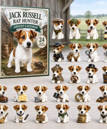 Jack Russell Rat Hunter 2026 Advent Calendar — 24 Acrylic Charms, Playful Dog-Themed Countdown Gift For Pet Fans