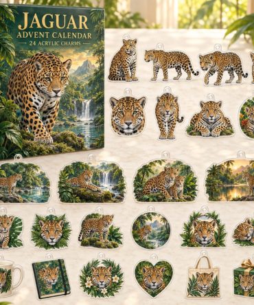 24-Day Jaguar Holiday Countdown — Bold Acrylic Charm Advent, Jaguar Collectible Charms For Wildlife Fans & Gift Giving