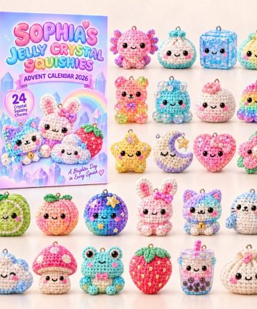 Jelly Christmas Advent Calendar 2026 — 24-Day Acrylic Charm Countdown, Colorful Jelly-Themed Holiday Ornaments