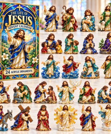 Jesus Blessed Life 2026 Advent Calendar — 24-Day Acrylic Charms Countdown, Inspirational Christian Keepsakes & Gift-Ready Pack