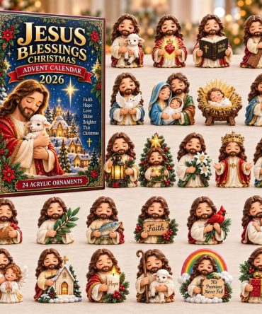 Jesus Blessings 24-Day Advent Calendar - Acrylic Faith Charms, Daily Scripture Countdown For Christmas 2026