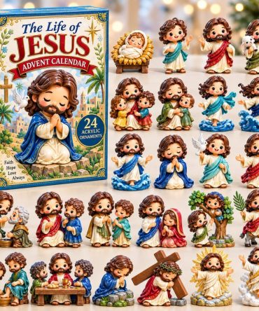 Jesus Life 2026 Christian Advent Calendar — 24-Day Acrylic Charms Countdown, Scripture-Inspired Nativity Keepsakes & Gift