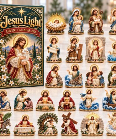 Jesus Light 2026 Advent Candle-Inspired Countdown - 24-Day Faith Calendar With Acrylic Charms, Evening Prayer Prompts