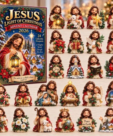 Jesus The Light 24-Day Holiday Advent Calendar - Acrylic Christian Charms, Inspirational Christmas Countdown 2026