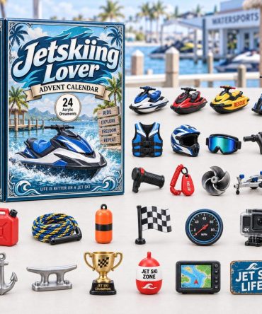 2026 Jet Ski & Personal Watercraft Advent Countdown - 24 Acrylic Charm Calendar, Exciting Gift For Jetskiers And Watersport Fans
