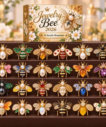Jewelry Bee Advent Calendar 2026 — 24-Day Charm Countdown With Mini Acrylic Bee Jewelry Pieces , Gift Box For Her