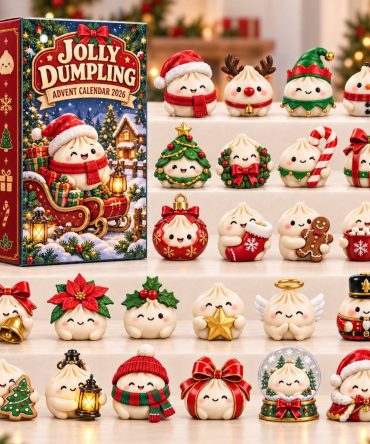 Jolly Dumpling 2026 Holiday Advent Calendar — 24-Day Acrylic Charms Countdown, Festive Dumpling Ornaments For Family Gift