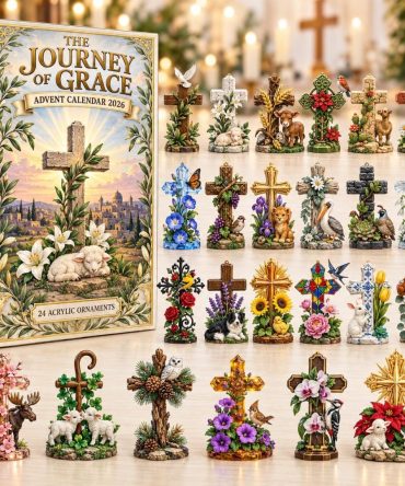 Journey Of Grace Advent Calendar 2026 — 24-Day Reflective Countdown With Acrylic Charms For Spiritual Family Moments