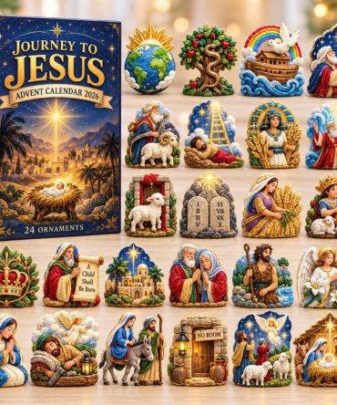 Journey To Jesus Advent Calendar 2026 - 24-Day Acrylic Charm Countdown, Scripture-Inspired Daily Devotional Gifts For Families
