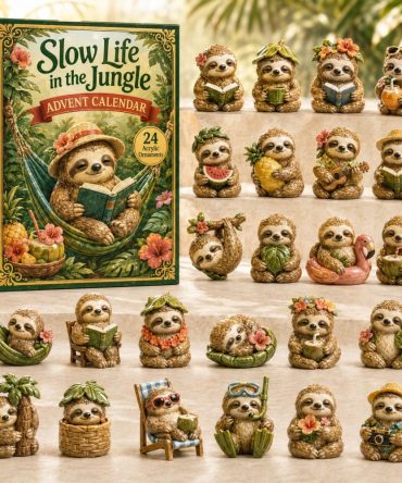 Relaxed Jungle Slow-Life Countdown 2026 - 24 Tropical Acrylic Charms, Mindful Animal Gifts For Nature Lovers