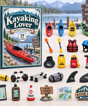 2026 Kayak & Paddling Advent Countdown - 24-Day Acrylic Charm Calendar For Kayakers, Canoeists And Outdoor Water Lovers