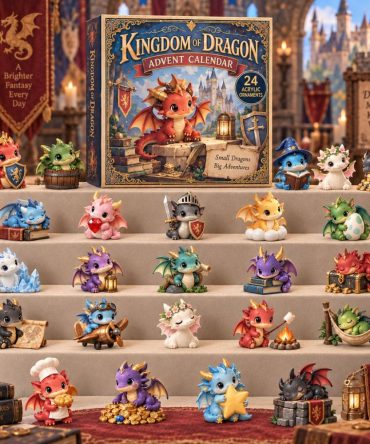 2026 Kingdom Dragon Charm Advent Calendar — 24-Day Royal Collectible With Acrylic Charms For Holiday Gifts