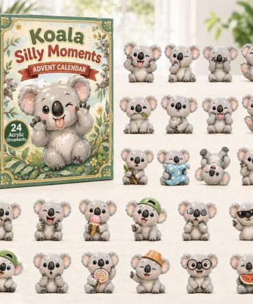 Playful Koala Silly Moments Advent Calendar 2026 — 24 Acrylic Charms, Cute Koala-Themed Holiday Countdown Gift