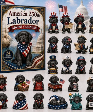 Heartwarming Labrador Puppy Countdown 2026 - 24 Acrylic Dog Charms, Perfect Gift For Dog Lovers & Families
