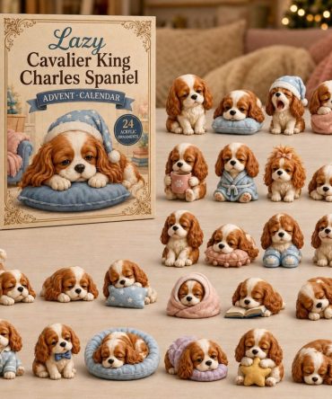 Cavalier Spaniel Holiday Charm Advent Calendar 2026 — 24-Day Acrylic Ornaments, Perfect Dog Lover Gift