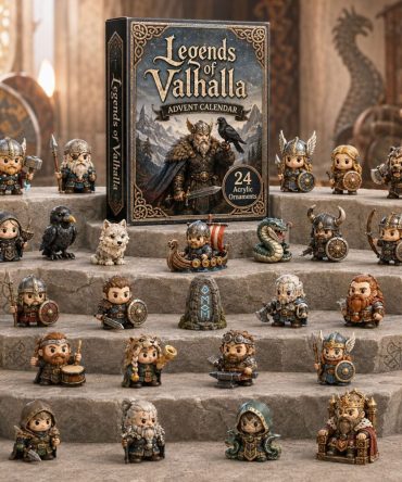 2026 Legends Of Valhalla 24-Day Norse Advent Calendar With Premium Acrylic Charms - Mythic Viking Countdown Gift For Gamers & Fans