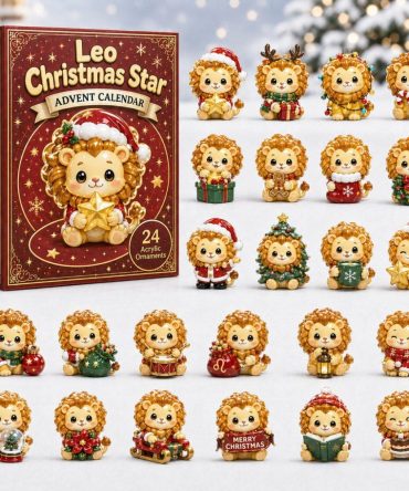 Leo Star Advent Countdown Calendar — 24 Bold Acrylic Charms, Leo Zodiac Gift & Festive Collector’S Set For Proud Leos 2026