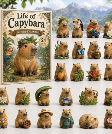 Capybara Life 2026 Advent Countdown — 24-Day Acrylic Charm Gift Set, Cute Capybara Collectible For Animal & Gift Lovers