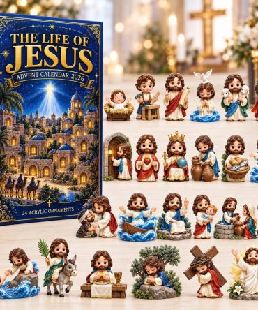 Life Of Jesus Advent Calendar 2026 — 24-Day Biblical Countdown With Acrylic Scripture Scene Charms, Faith-Focused Holiday Gift