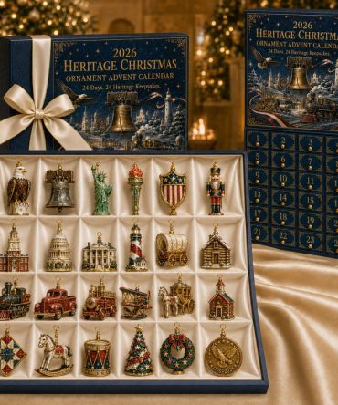 America 250Th Heritage Christmas 24-Day Advent Calendar 2026 — Anniversary Acrylic Charms, Patriotic Keepsake Countdown