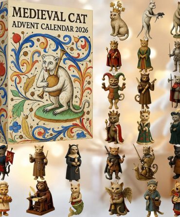 Limited Edition Medieval Cat 24-Day Countdown Calendar 2026 — Only 100 Sets, Collectible Acrylic Charms & Keepsake